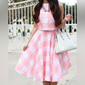 Chicwish Check and Chic Cropped Top and Skirt Set